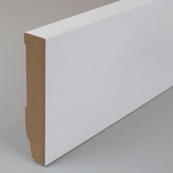 PROVISTON MDF-sockel 16 x 80 x 2500 mm Vit att limma, skruva &amp; spikbelagd MDF-kärna 62,5 meter | 25 stycken