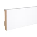Miniatyrbild 1 av 6: PROVISTON MDF-sockel 16 x 80 x 2500 mm Vit att limma, skruva &amp; spikbelagd MDF-kärna 62,5 meter | 25 stycken