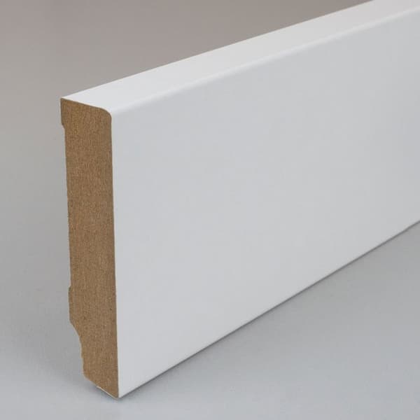 PROVISTON MDF-sockel 16 x 70 x 2500 mm Vit att limma, skruva &amp; spikbelagd MDF-kärna 62,5 meter | 25 stycken