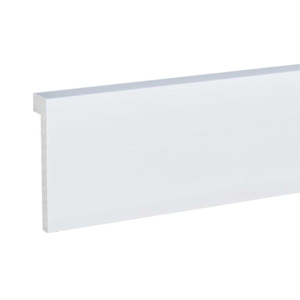 PROVISTON PVC Sockel Vit | 22 x 100 x 2000 mm Modern Sockel Skarpa Kanter