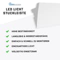 Miniatyrbild 6 av 6: PROVISTON Taklist i vit polymer | 50 x 100 x 2000 mm Ljuslist för taket
