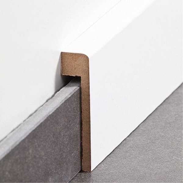 PROVISTON Kakelgolv Upp till 85 mm hög 19 x 96 x 2500 mm Vitbelagd MDF-kärna 12,5 meter | 5 stycken