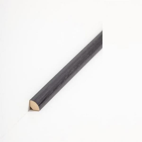 PROVISTON Kvartsrund 12 x 12 x 2000 mm Svart att limma, skruva &amp; spik motsockel 20 meter | 10 stycken