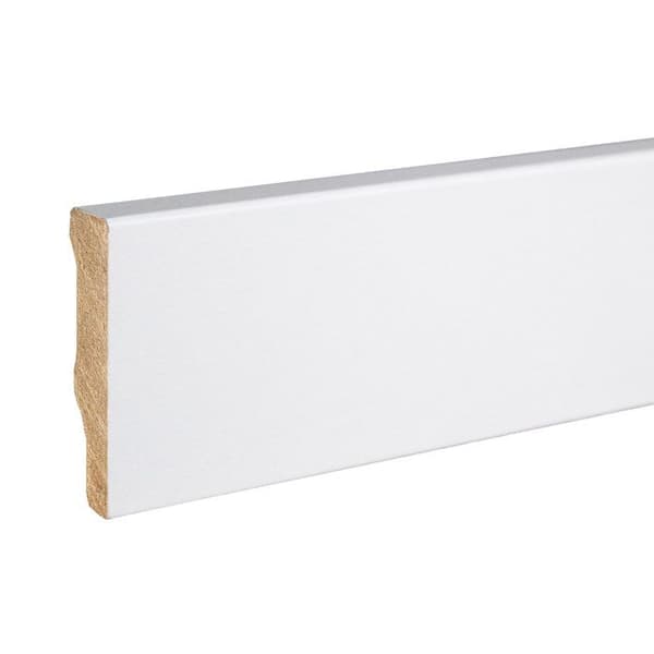 Plint Loupsburg MDF 10 x 40 x 2500 mm Vit Fyrkant av PROVISTON