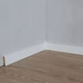 Miniatyrbild 5 av 6: PROVISTON MDF-sockel 10 x 40 x 2500 mm Vit att limma, skruva &amp; spikbelagd MDF-kärna 25 meter | 10 stycken