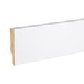 Miniatyrbild 1 av 6: PROVISTON MDF-sockel 10 x 40 x 2500 mm Vit att limma, skruva &amp; spikbelagd MDF-kärna 25 meter | 10 stycken