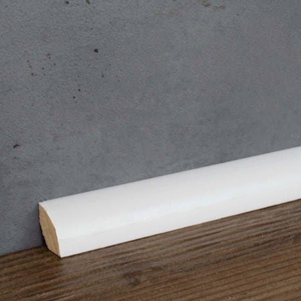 PROVISTON Kvartsrund 14 x 14 x 2000 mm Vit att limma, skruva &amp; spik motsockel 10 meter | 5 stycken