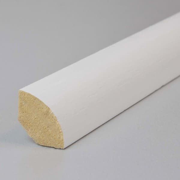 PROVISTON Kvartsrund 14 x 14 x 2000 mm Vit att limma, skruva &amp; spik motsockel 10 meter | 5 stycken