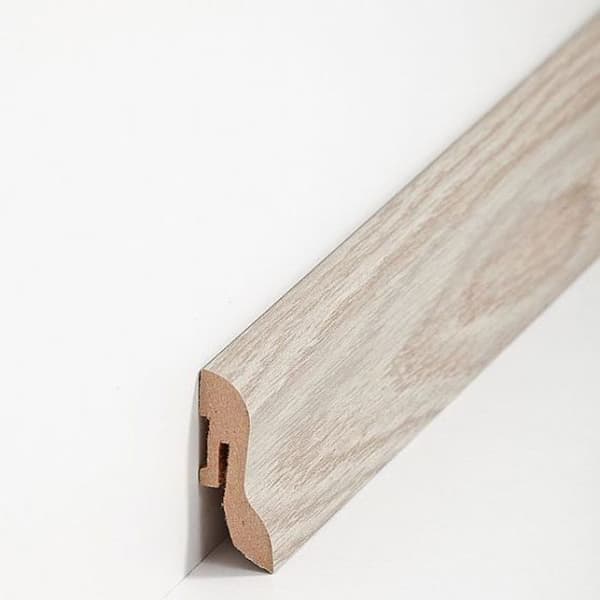 PROVISTON MDF-sockel 20 x 40 x 2500 mm Ek för att limma, klippa, skruva &amp; spikbelagd MDF-kärna 62,5 meter | 25 stycken