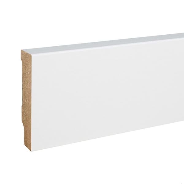 PROVISTON MDF-sockel 13 x 58 x 2500 mm Vit att limma, skruva &amp; spikbelagd MDF-kärna 62,5 meter | 25 stycken