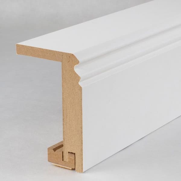 PROVISTON Sockel Gjuten rörkåpa 64 x 96 x 2500 mm Vit i belagd MDF 12,5 meter | 5 stycken
