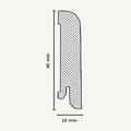 Miniatyrbild 2 av 2: PROVISTON Fanerad träsockel 16 x 40 x 2500 mm Furu 25 meter | 10 stycken