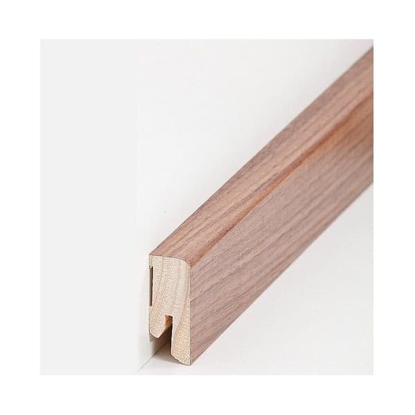 Plinth av äkta trä 16 x 40 x 2500 mm av PROVISTON lackad valnöt
