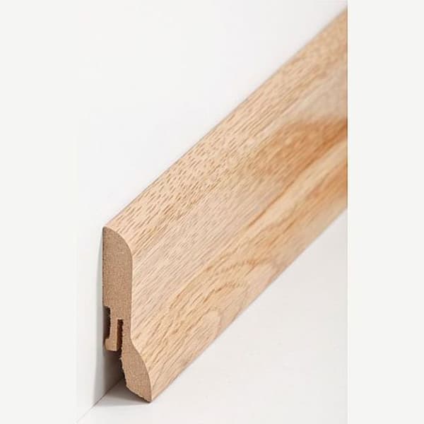 PROVISTON Sockel nr 367 MDF 20 x 60 x 2500 mm Ek för att limma, skruva &amp; spika, för att klämma Belagd MDF-kärna 62,5 meter | 25 stycken