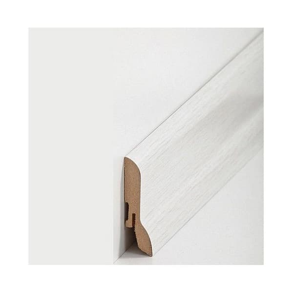 Plint MDF 20 x 60 x 2500 mm kärna MDF filmad Plint av PROVISTON Vit Ek