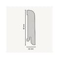 Miniatyrbild 2 av 3: Plint MDF 16 x 58 x 2500 mm silver plint från PROVISTON