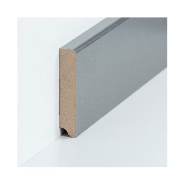 Plinthe MDF 19 x 96 x 2500 mm MDF belagd Plinthe silverfärgad av PROVISTON
