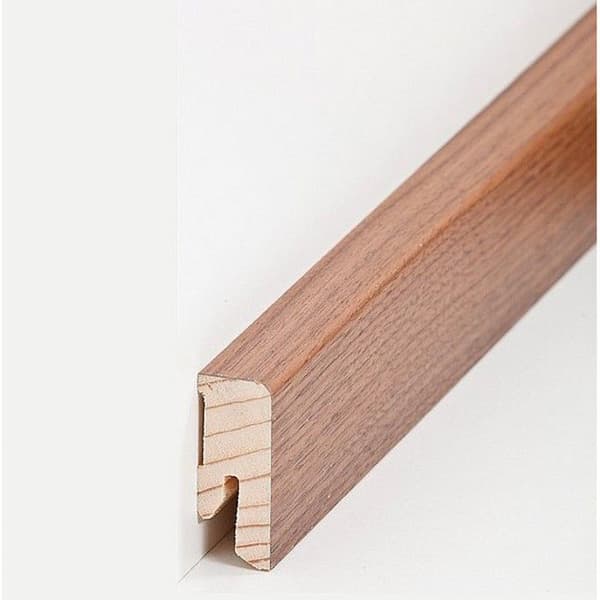 PROVISTON Fanerad träsockel 16 x 40 x 2500 mm valnöt 2,5 meter | 1 st