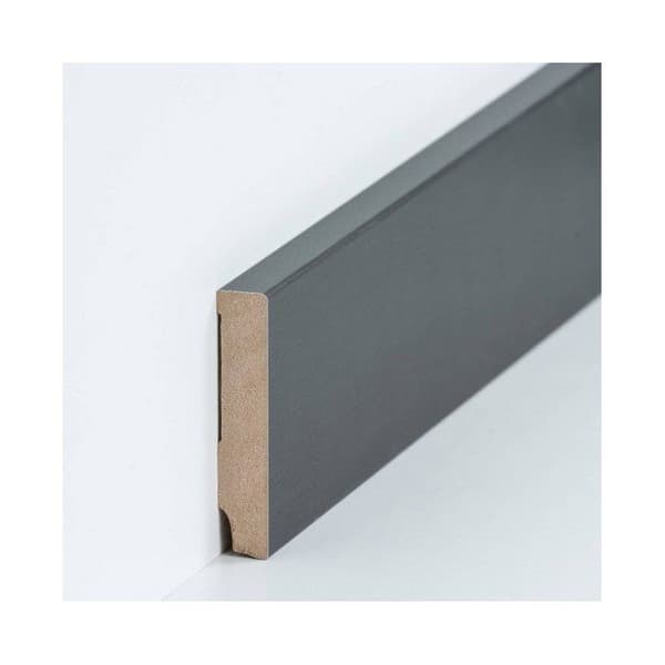 Plint MDF 16 x 80 x 2500 mm kärna MDF folierad Grå plint av PROVISTON Titan