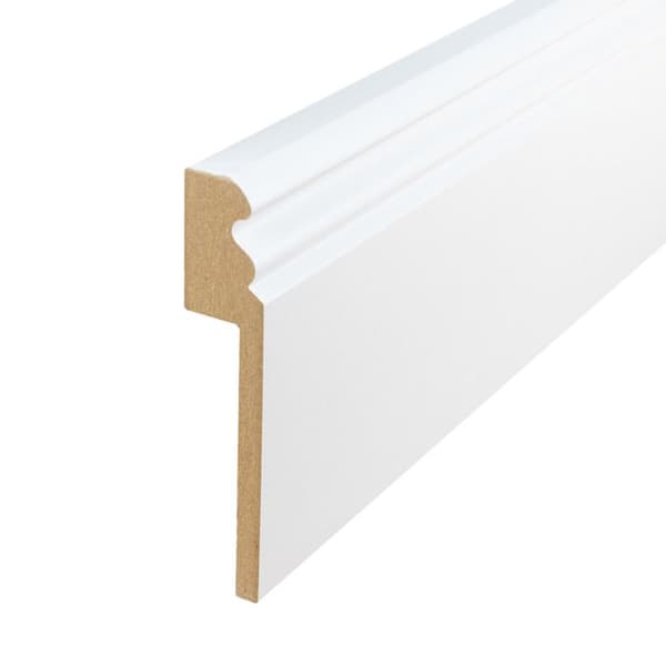 PROVISTON Sockel för kakel nr 736 | 19 x 96 x 2500 mm Vitbelagd MDF-kärna 62,5 meter | 25 stycken