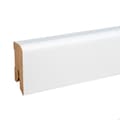 Miniatyrbild 2 av 6: PROVISTON Sockel nr 66 MDF 16 x 40 x 2500 mm Vit att limma, klämma, skruva &amp; spika Belagd MDF-kärna 62,5 meter | 25 stycken