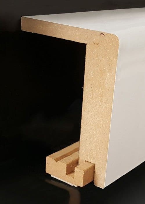 PROVISTON Sockel för värmerör nr 586 Upp till 88 mm hög 64 x 96 x 2500 mm Vitlackerad MDF 25 m | 10 stycken