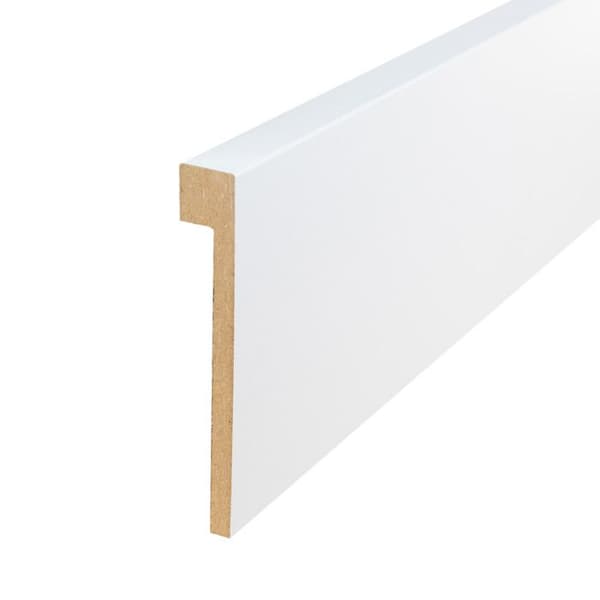 PROVISTON Sockel för kakel nr 735 | 19 x 96 x 2500 mm vitbelagd MDF-kärna 25 meter | 10 stycken
