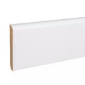 Miniatyrbild 1 av 6: PROVISTON Sockel nr 58 MDF 10 x 58 x 2500 mm vit att limma, skruva &amp; spika Belagd MDF-kärna 12,5 meter | 5 stycken