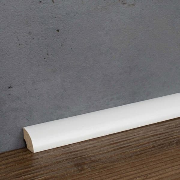 PROVISTON Kvartalsrunda nr 62 12 x 12 x 2000 mm Vit att limma, klippa, skruva &amp; spika Kontorsockel 10 meter | 5 stycken