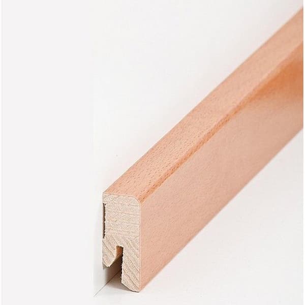 PROVISTON Sockel nr 490 i fanerat trä 16 x 40 x 2500 mm bok 12,5 meter | 5 stycken