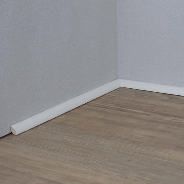 PROVISTON Kvartalsrunda nr 62 12 x 12 x 2000 mm Vit att limma, klämma, skruva &amp; spika Kontorsockel 50 meter | 25 stycken