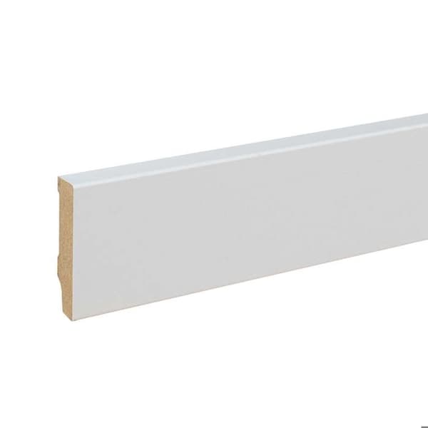 PROVISTON Modern Sockellist 13 x 58 x 2400 mm i Medium (MDF) belagd matt ljusgrå