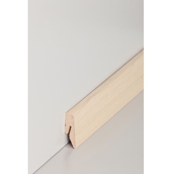 PROVISTON Sockel nr 549 MDF 15 x 40 x 2500 mm lönn för att limma, klämma, skruva &amp; spika Belagd MDF-kärna 2,5 meter | 1 st