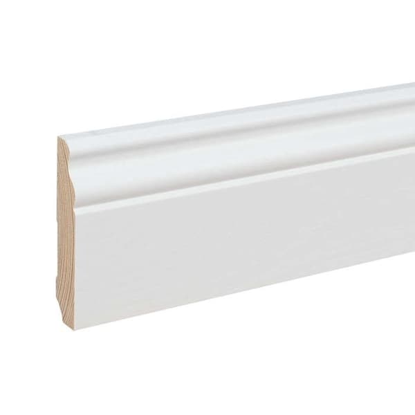 PROVISTON Louis XV-stil Gjuten sockel 16 x 80 x 2400 mm i vitmålat massivt trä