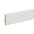 Miniatyrbild 1 av 6: PROVISTON Modern golvlister Skarpa kanter 16 x 58 x 2500 mm Medium (MDF) Vitlackerad kan målas