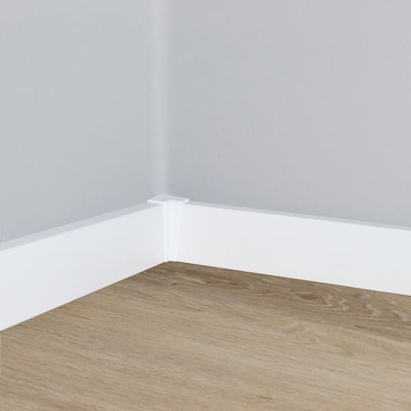 Inre hörn för Sockel 15 x 50 mm Sockeltillbehör PVC Vit