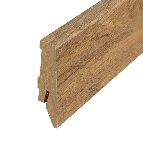 PROVISTON Modern sockel 18 x 58 x 2400 mm i Medium (MDF) Belagd Ems Oak Decor