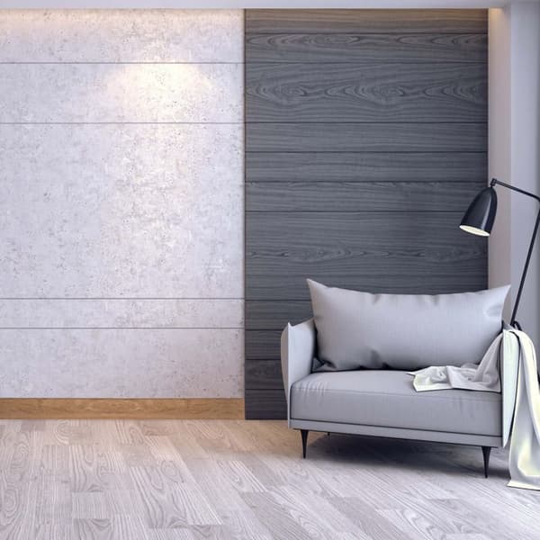PROVISTON Modern sockel 18 x 58 x 2400 mm i Medium (MDF) Belagd Ems Oak Decor