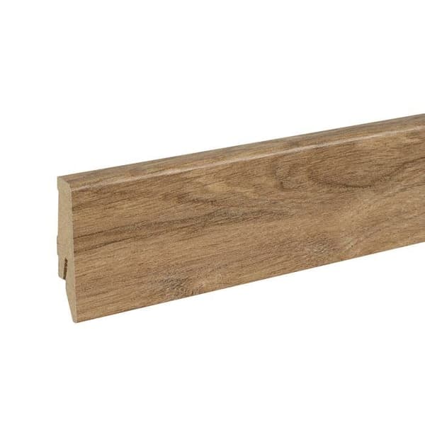 PROVISTON Modern sockel 18 x 58 x 2400 mm i Medium (MDF) Belagd Ems Oak Decor