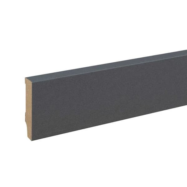 PROVISTON Modern Sockellist 13 x 58 x 2400 mm i Medium (MDF) Matt dammgrå belagd