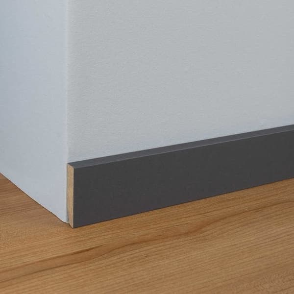 PROVISTON Modern Sockel 13 x 58 x 2400 mm i Medium (MDF) belagd matt antracit