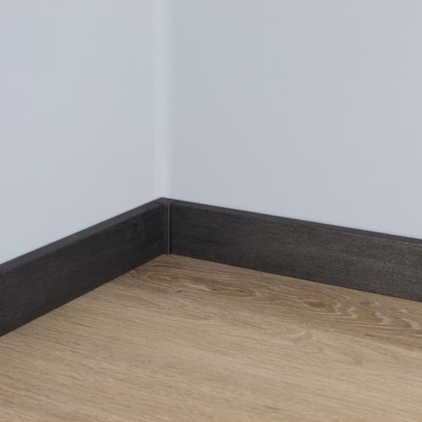 PROVISTON Universal Junctions Sockel Mörk Stål 22 x 98 mm Inkommande utgående anslutning Paket med 4