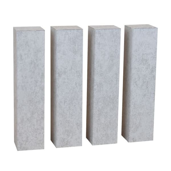 PROVISTON Universal Junctions Sockel Mörk Stål 22 x 98 mm Inkommande utgående anslutning Paket med 4