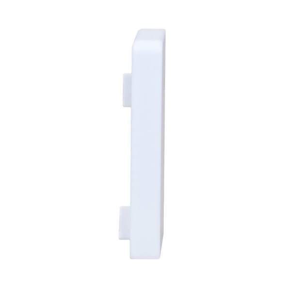 Hörnplug rätt för Sockel 15 x 50 mm Sockel Tillbehör PVC Vit
