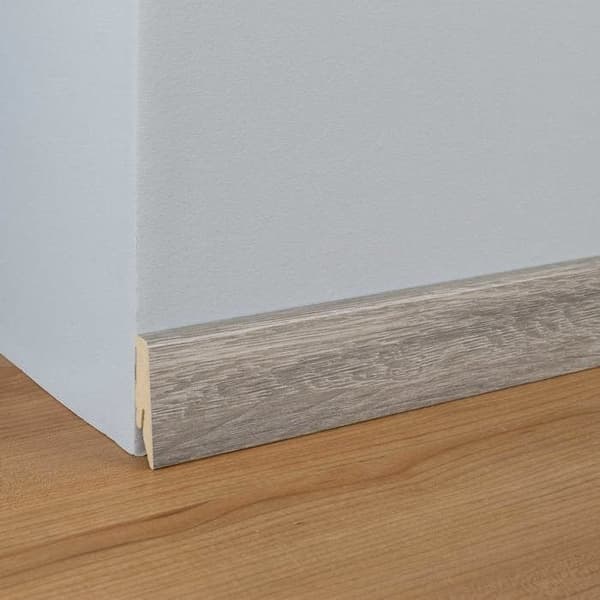 PROVISTON Modern Sockellist 18 x 58 x 2400 mm Medium (MDF) Belagd Ruhr Ek Dekor