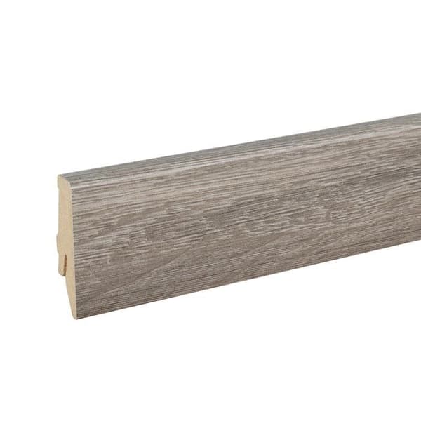 PROVISTON Modern Sockellist 18 x 58 x 2400 mm Medium (MDF) Belagd Ruhr Ek Dekor
