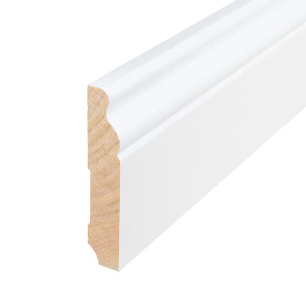 PROVISTON Louis XV-stil Gjuten sockel 16 x 80 x 2400 mm i vitmålat massivt trä