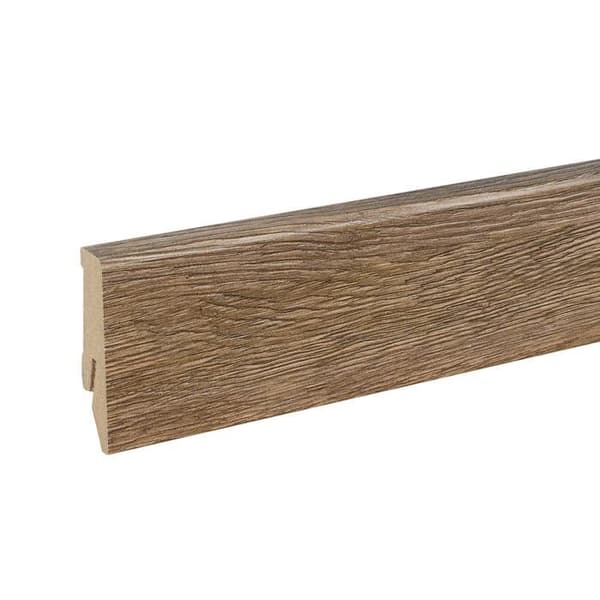 PROVISTON Modern sockel 18 x 58 x 2400 mm Medium (MDF) Belagd Moehne Oak Decor