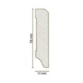 Miniatyrbild 3 av 3: PROVISTON MDF-sockel 13 x 58 x 2500 mm Vit att limma, skruva &amp; spikbelagd MDF-kärna 12,5 meter | 5 stycken