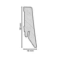 Miniatyrbild 2 av 3: Plint MDF 18 x 58 x 2500 mm Marmor av PROVISTON